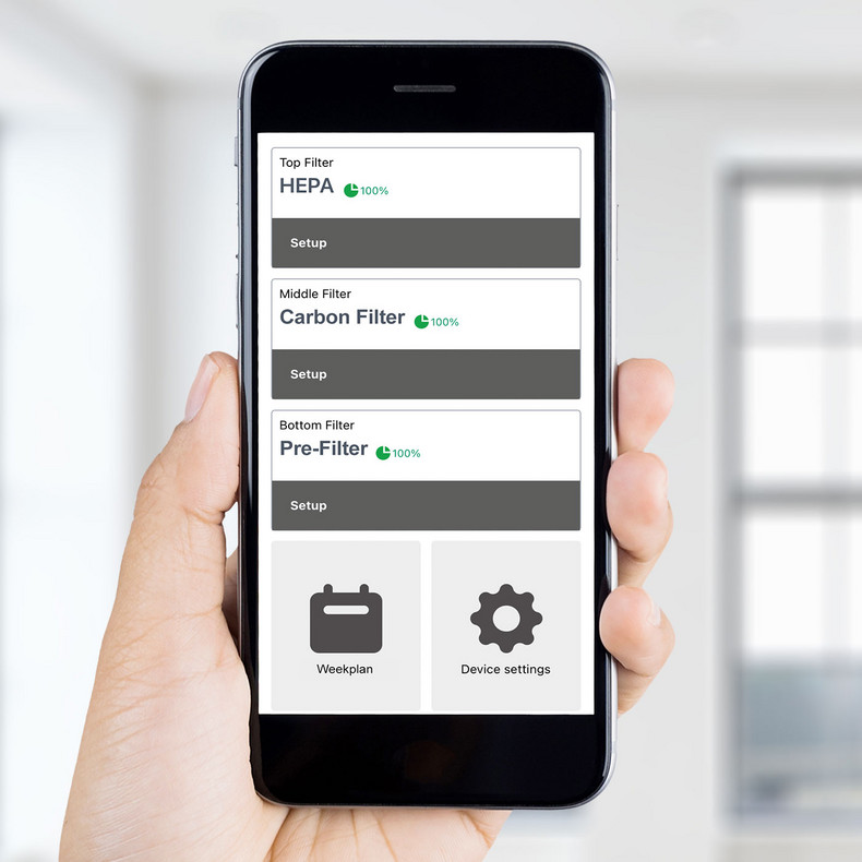 Aplicación Trotec Control: Control del purificador de aire con el teléfono inteligente