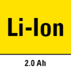 Batería recargable de iones de litio con una capacidad de 2 Ah