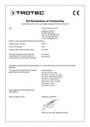 Declaración de conformidad el refrigerador de aire PAE 10 (INT)