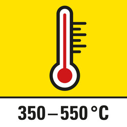 Funcionamiento con aire caliente a 350 °C o 550 °C