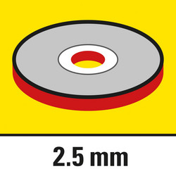 Grosor del disco de corte 2,5 mm