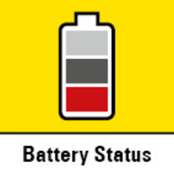 Indicador del estado de la batería en 3 niveles integrado en la batería