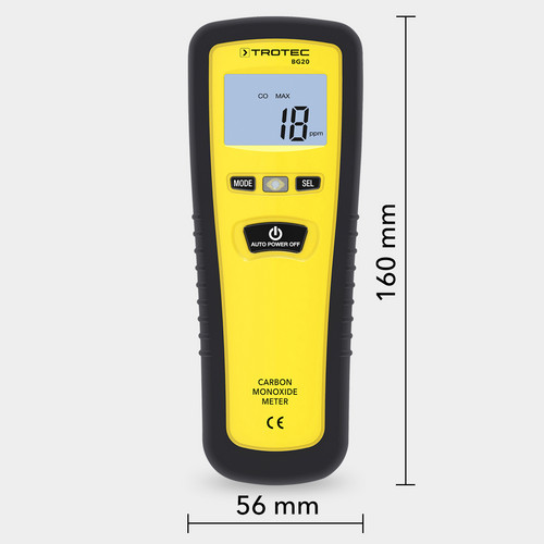 Medidor de monóxido de carbono BG20