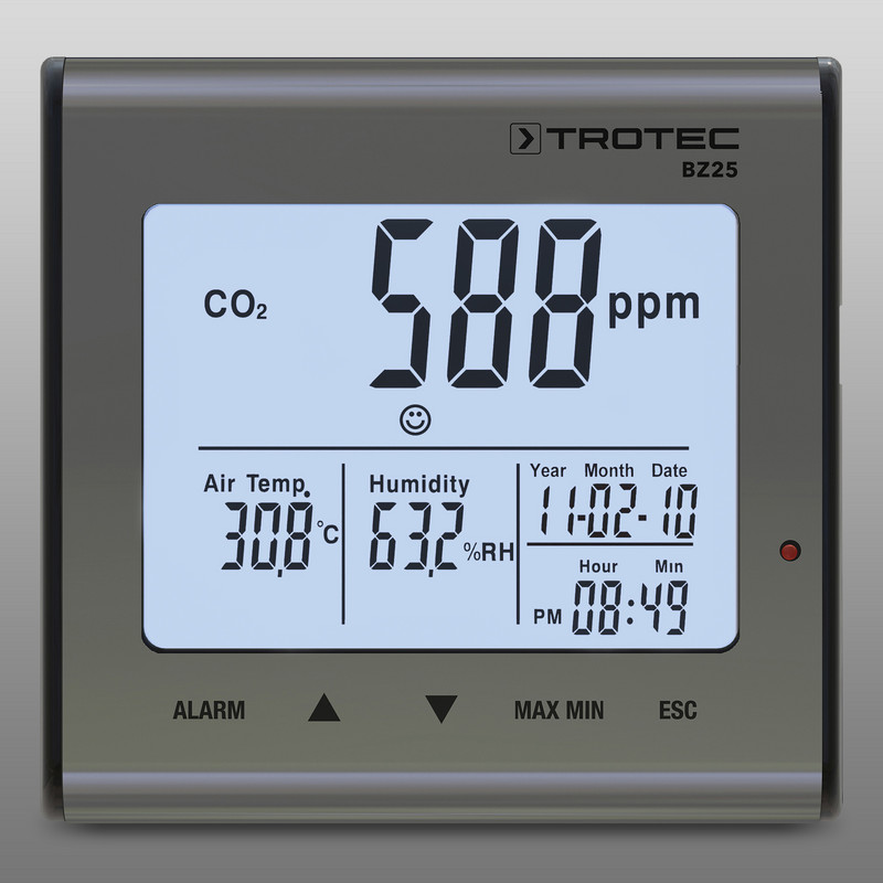 Medidor Calidad Aire Co, Temperature, Humedad.en.c/alarm