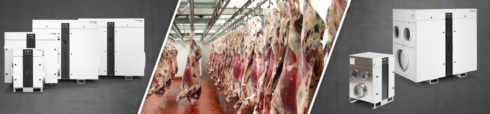 Deshumidificación en la industria de carne - TROTEC