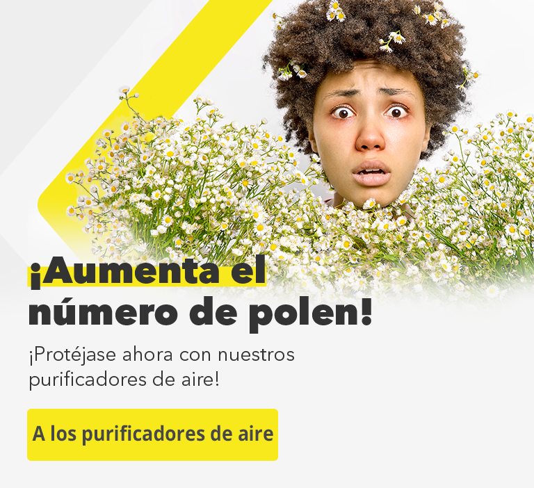 ¡Aumenta el número de polen! - ¡Protéjase ahora con nuestros purificadores de aire!